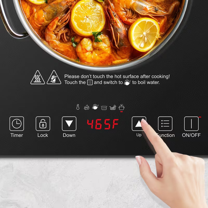 AMZCHEF 1800W Induction Cooktop with Touch Control