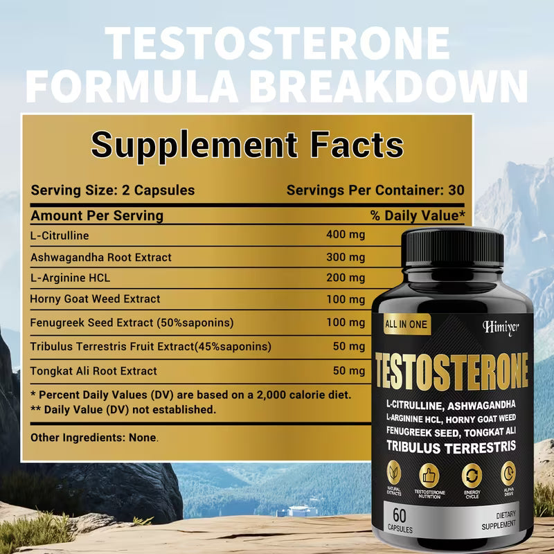 Men's Testosterone Support Supplement – 5 Pack