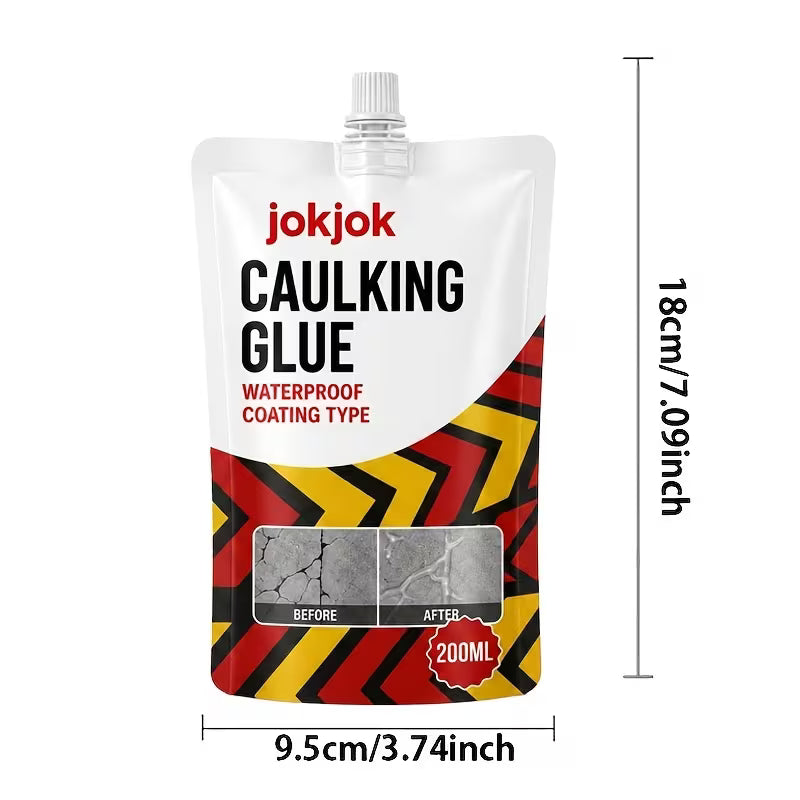 Self-Sealing Concrete Crack Filler with Strong Adhesion