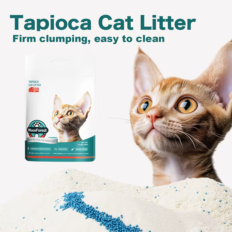 Flushable Tapioca Cat Litter – Quick Clumping, Low Dust