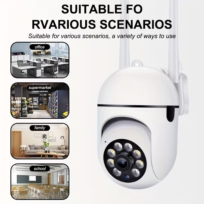 4PCS 1080P/5G WiFi Camera/color Night Vision/two-way Audio/360-degree Pan/tilt/zoom, IP54 Protection Rating/AI Motion Tracking And Detection/home Security Monitoring/spotlight, And Alarm/cloud Storage And SD Card Storage.