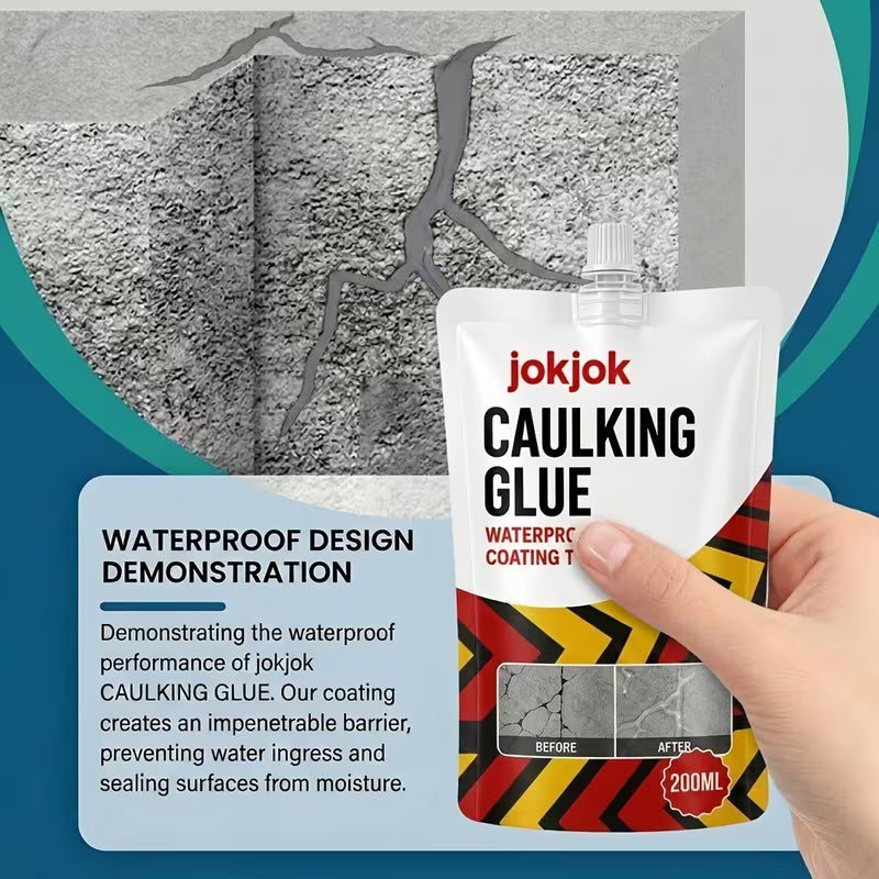 Self-Sealing Concrete Crack Filler with Strong Adhesion