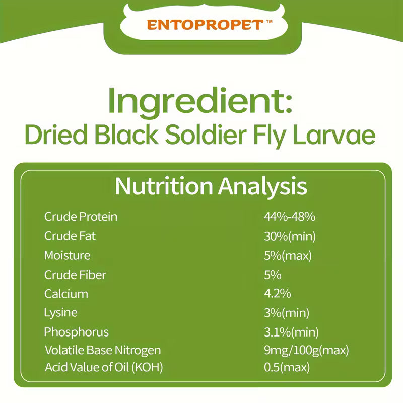 10LB Dried Black Soldier Fly Larvae for Chickens, Ducks & Birds
