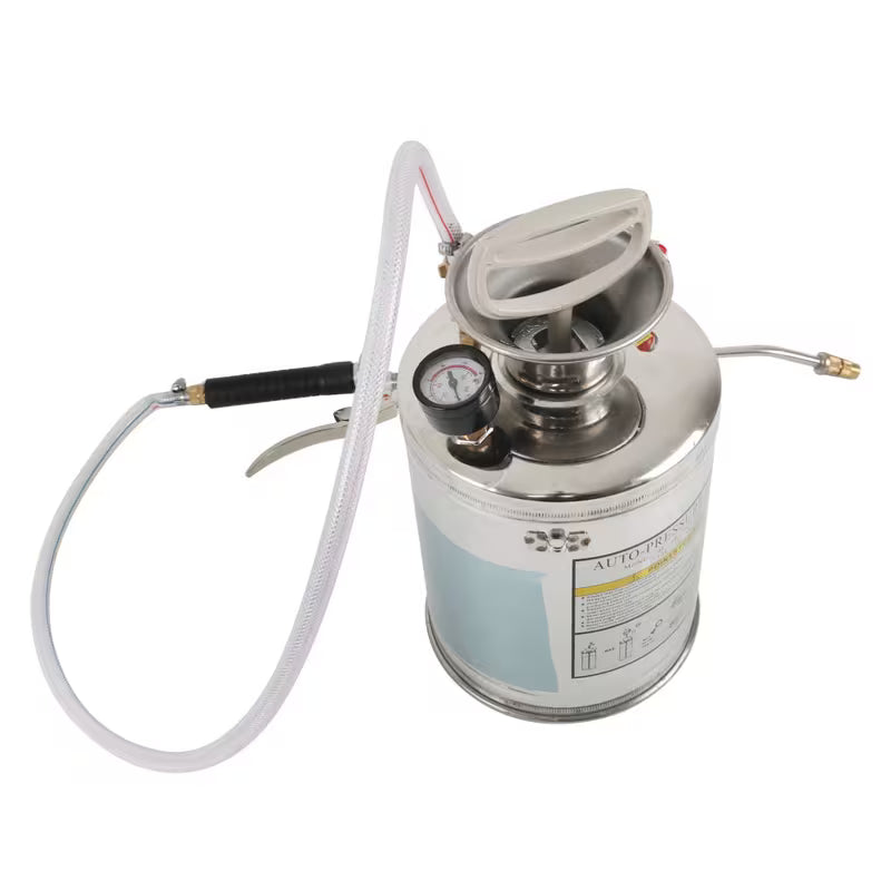 1 Gallon Stainless Steel Hand Pump Sprayer with 12" Wand