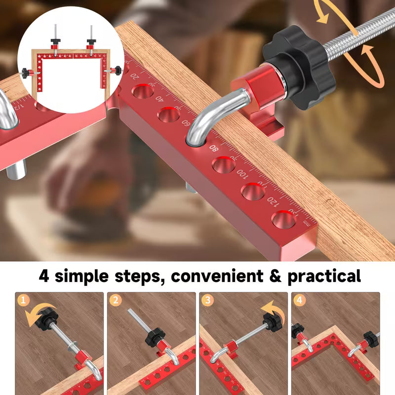 Wencrew 4-Pack 5.5" Right Angle Corner Clamps