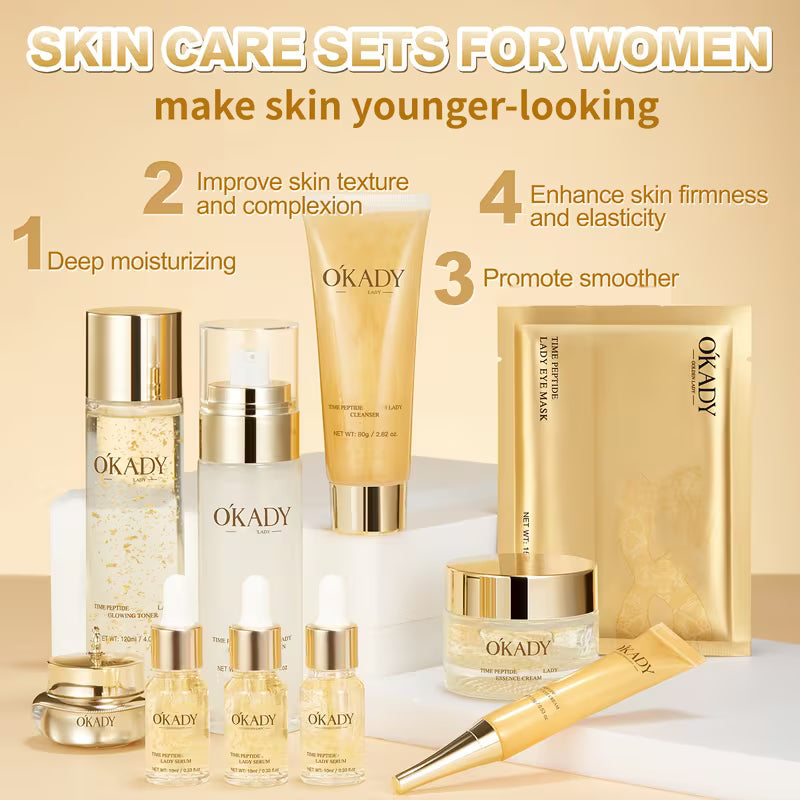 24K Gold Peptide Skincare Set – Complete Routine