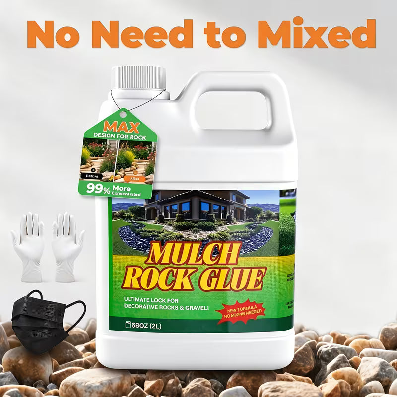 Heavy-Duty Mulch & Rock Glue – Ready-to-Use Landscape Adhesive