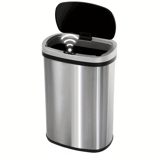 13 Gallon Trash Can Kitchen Waste Bin 50L, Automatic Garbage Can Touchless Motion Sensor, for Office Bedroom Living Room Trash Can