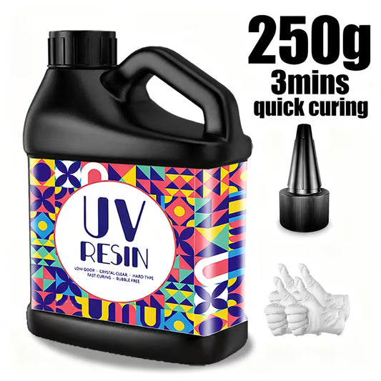 250G UV Resin Kit with UV Light – Crystal Clear Fast Cure
