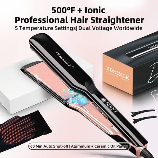 Professional 2-Inch Hair Straightener Flat Iron