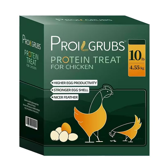 PROILGRUBS 10LB Dried Black Soldier Fly Larvae Chicken Treats