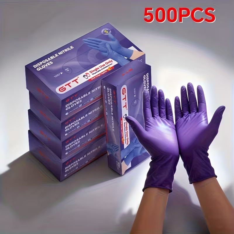 500PCS Nitrile Disposable Gloves – Powder & Latex Free