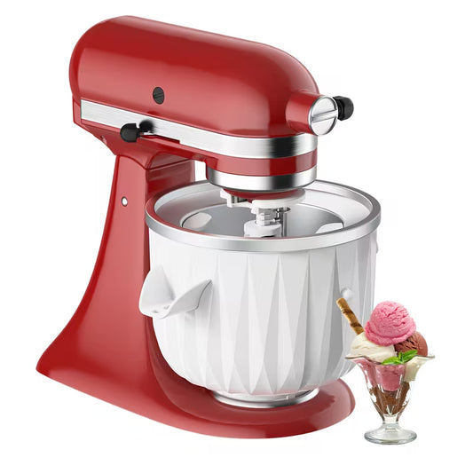 2QT Ice Cream Maker Attachment for KitchenAid Mixers