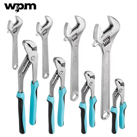 8-Piece Adjustable Wrench & Pliers Tool Set