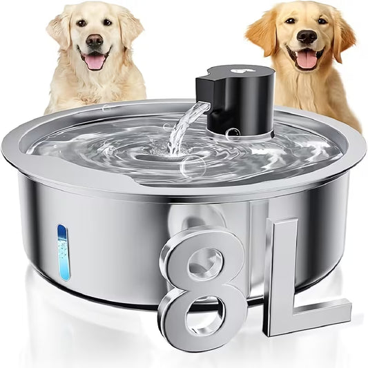 8L Automatic Pet Water Fountain for Cats & Dogs