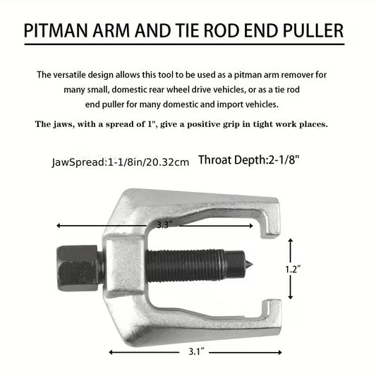 5pcs Front End Service Kit Pitman Arm Puller Ball Joint Tie Rod Removal Tool Kit