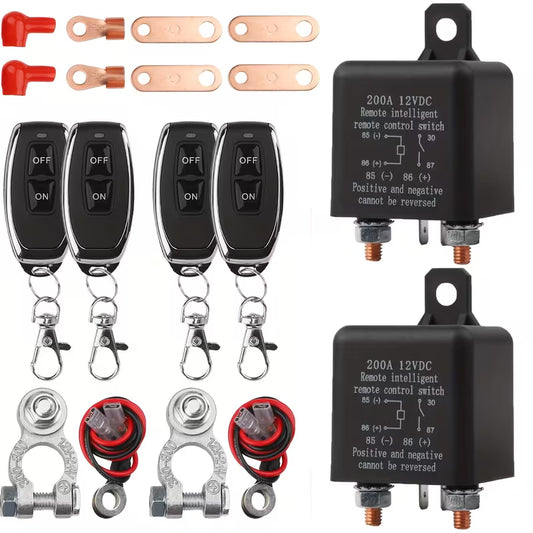 200A remote battery disconnect switch for 12V systems.