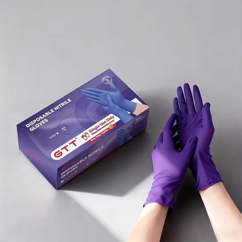 500PCS Nitrile Disposable Gloves – Powder & Latex Free