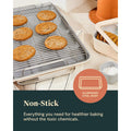 Caraway Nonstick Ceramic Bakeware Set (5 Pieces) - Baking Sheets, Assorted Baking Pans & Storage - Aluminized Steel Body - Marigold