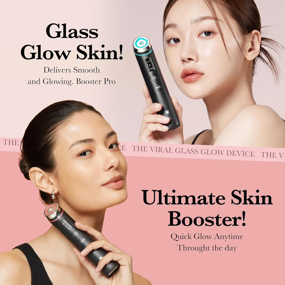 Medicube Booster Pro | 6-in-1 Real Glass Glow Beauty Massager
