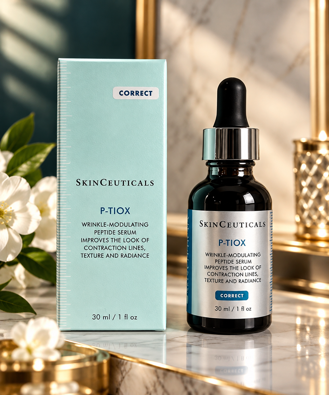 Skinceuticals p tiox P-Tiox Wrinkle Modulating Peptide Serum FullSize 1 Oz Seald