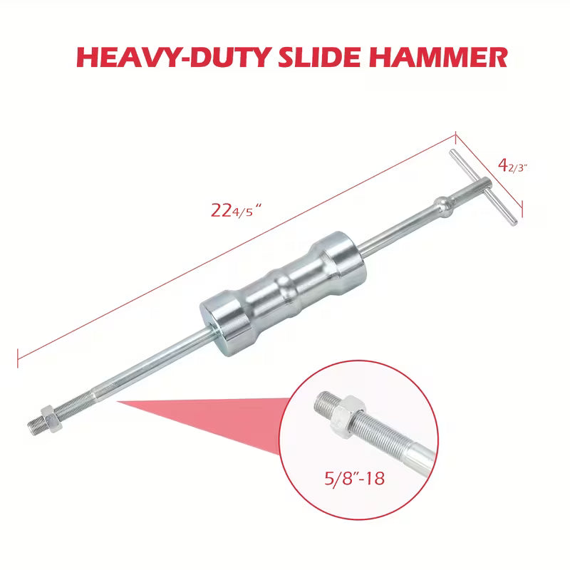 CV axle puller set for easy front-wheel drive axle removal.